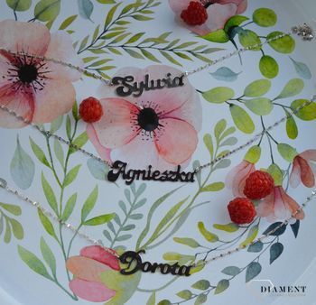 Naszyjnik srebrny z imieniem Sylwia, imię Sylwia, Prezent dla Sylwii, imiona srebrne, prezent dla mamy (209).JPG